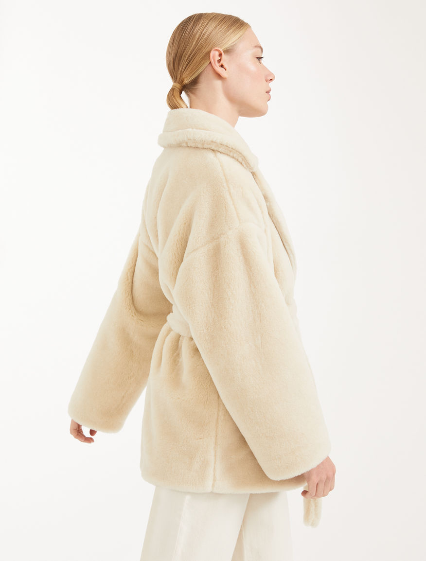Coat in fur effect wool Weekend Maxmara Coat in fur effect wool Weekend Maxmara
