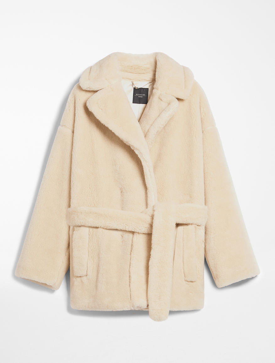 Coat in fur effect wool Weekend Maxmara Coat in fur effect wool Weekend Maxmara