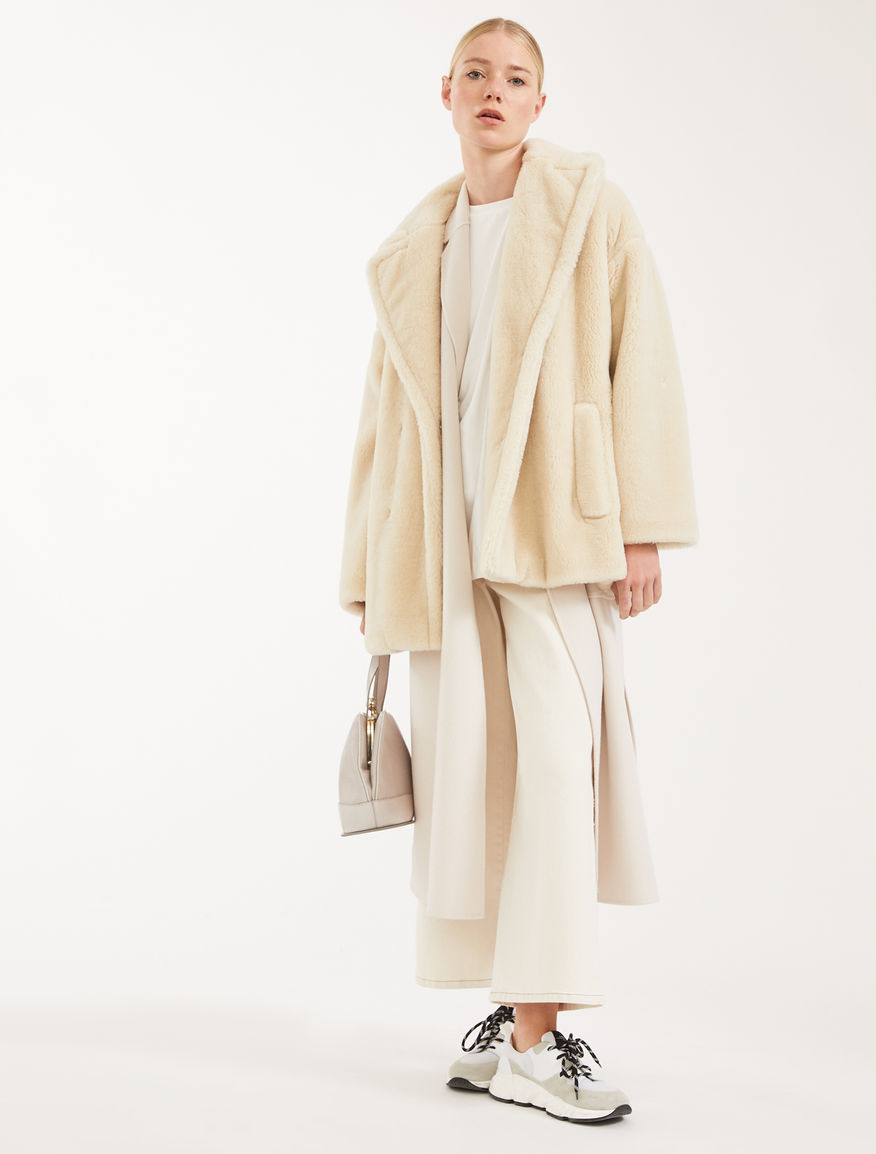 Coat in fur effect wool Weekend Maxmara Coat in fur effect wool Weekend Maxmara