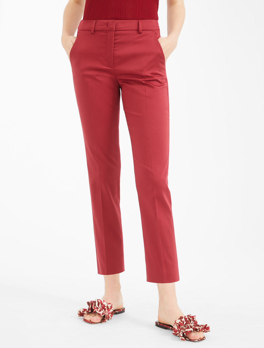 Cotton satin trousers Weekend Maxmara Cotton satin trousers Weekend Maxmara
