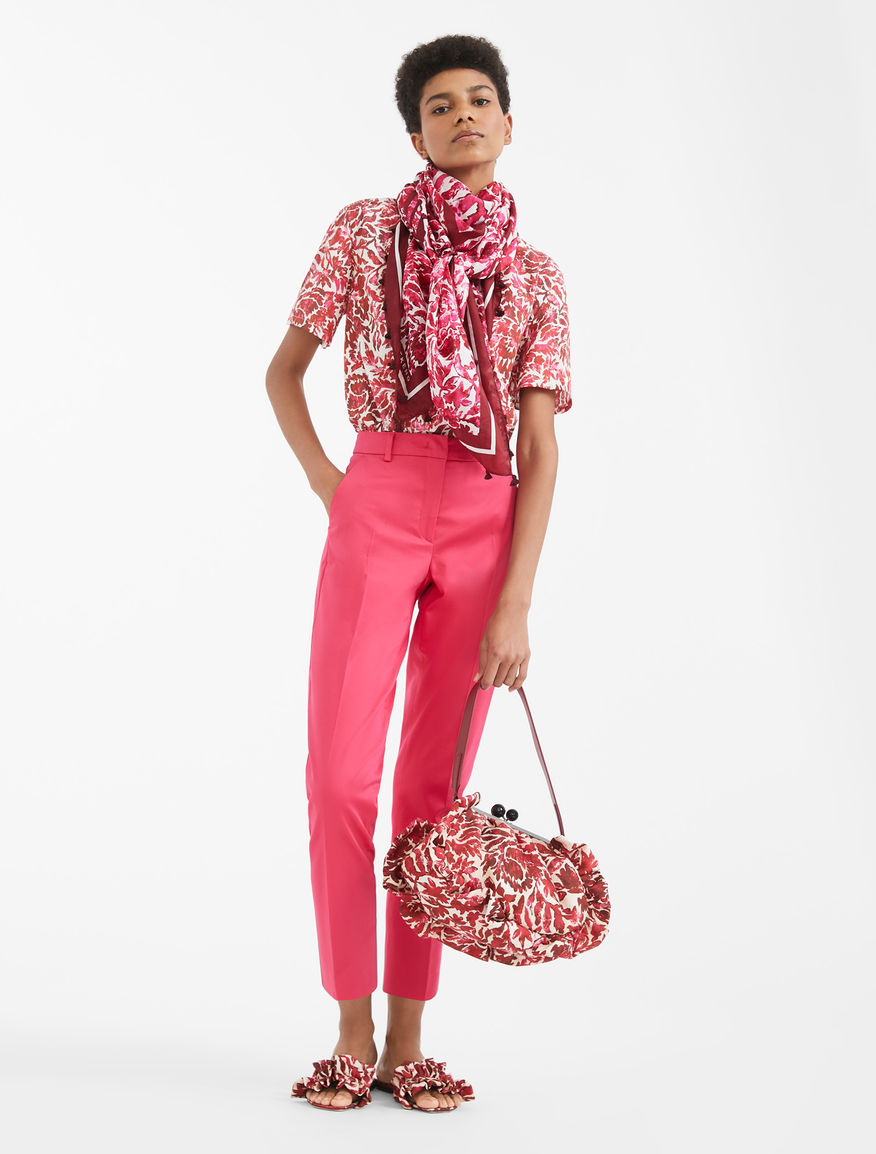 Cotton satin trousers Weekend Maxmara Cotton satin trousers Weekend Maxmara