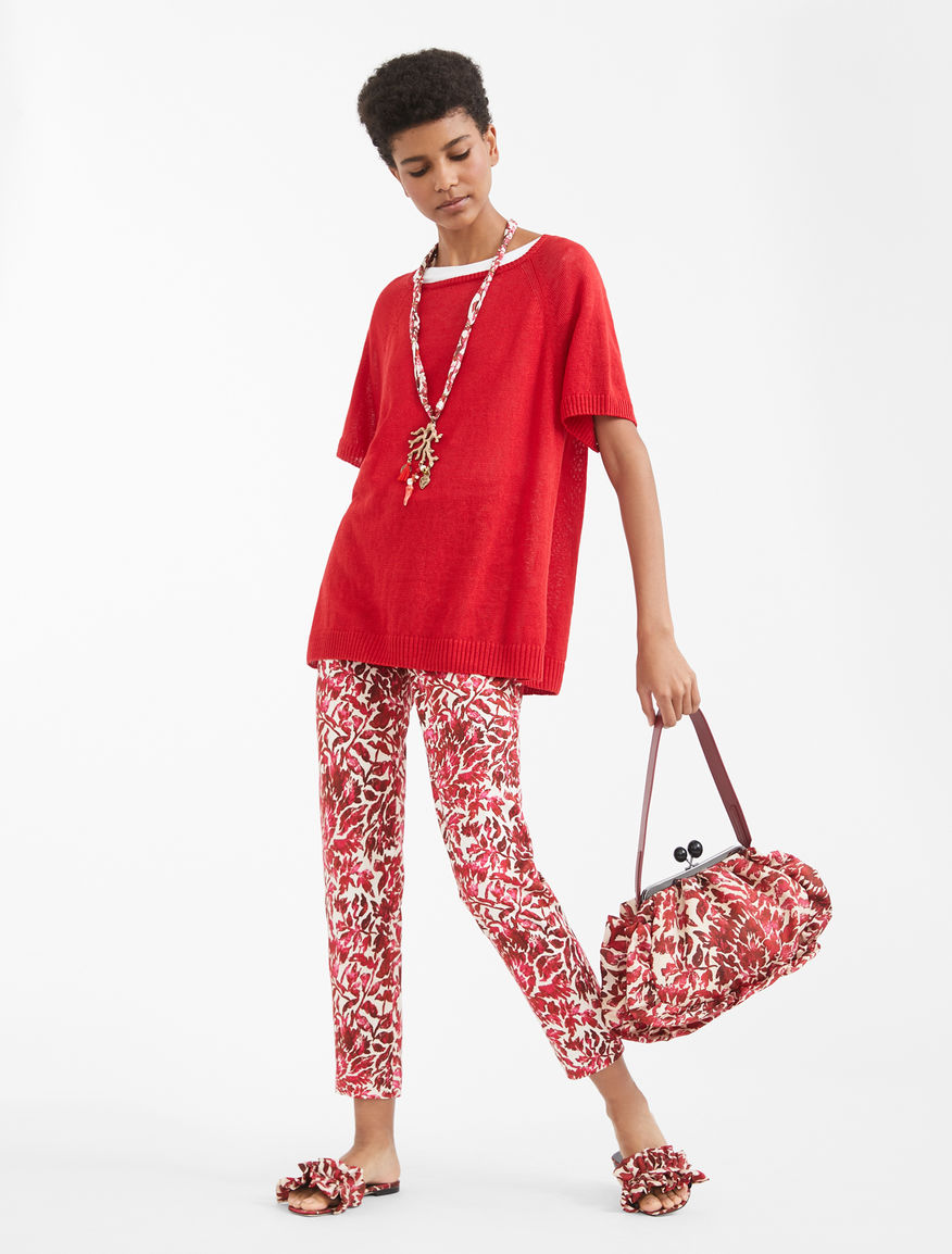 Cotton pique trousers Weekend Maxmara Cotton pique trousers Weekend Maxmara