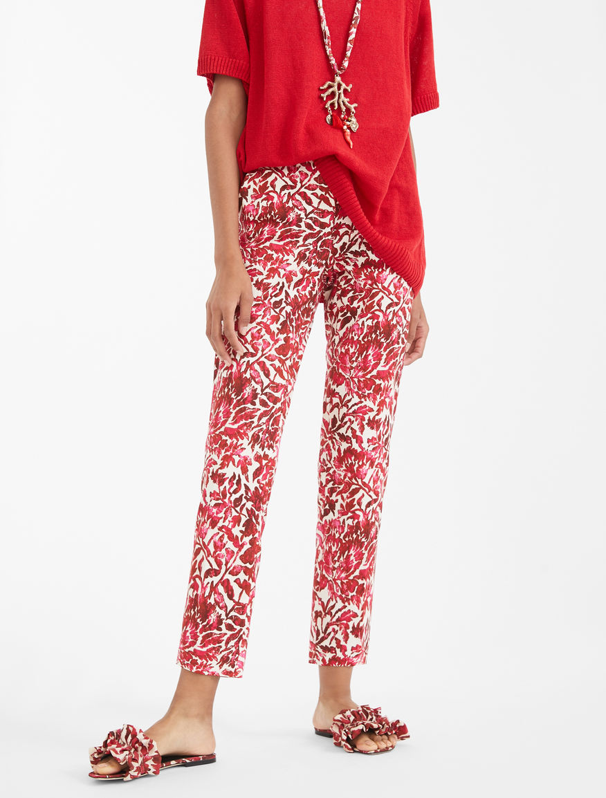 Cotton pique trousers Weekend Maxmara Cotton pique trousers Weekend Maxmara