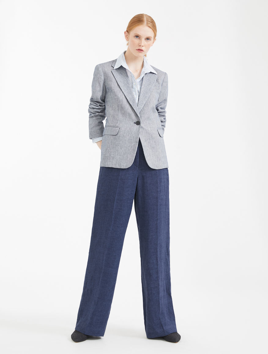 Linen canvas trousers Weekend Maxmara Linen canvas trousers Weekend Maxmara