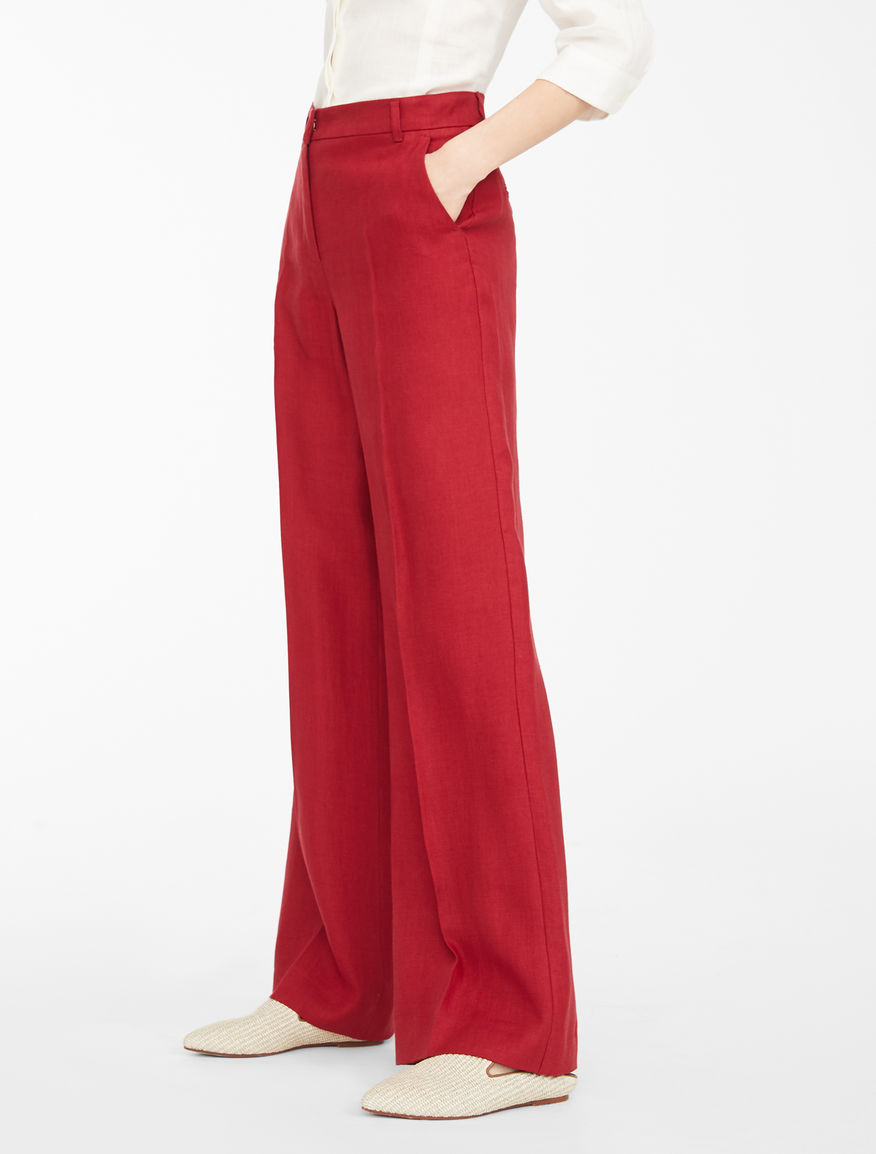 Linen canvas trousers Weekend Maxmara Linen canvas trousers Weekend Maxmara