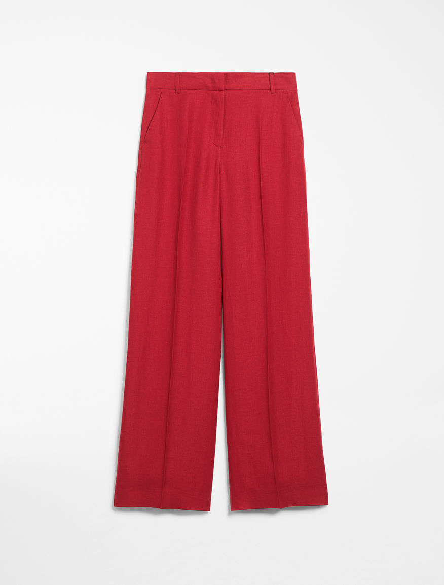 Linen canvas trousers Weekend Maxmara Linen canvas trousers Weekend Maxmara
