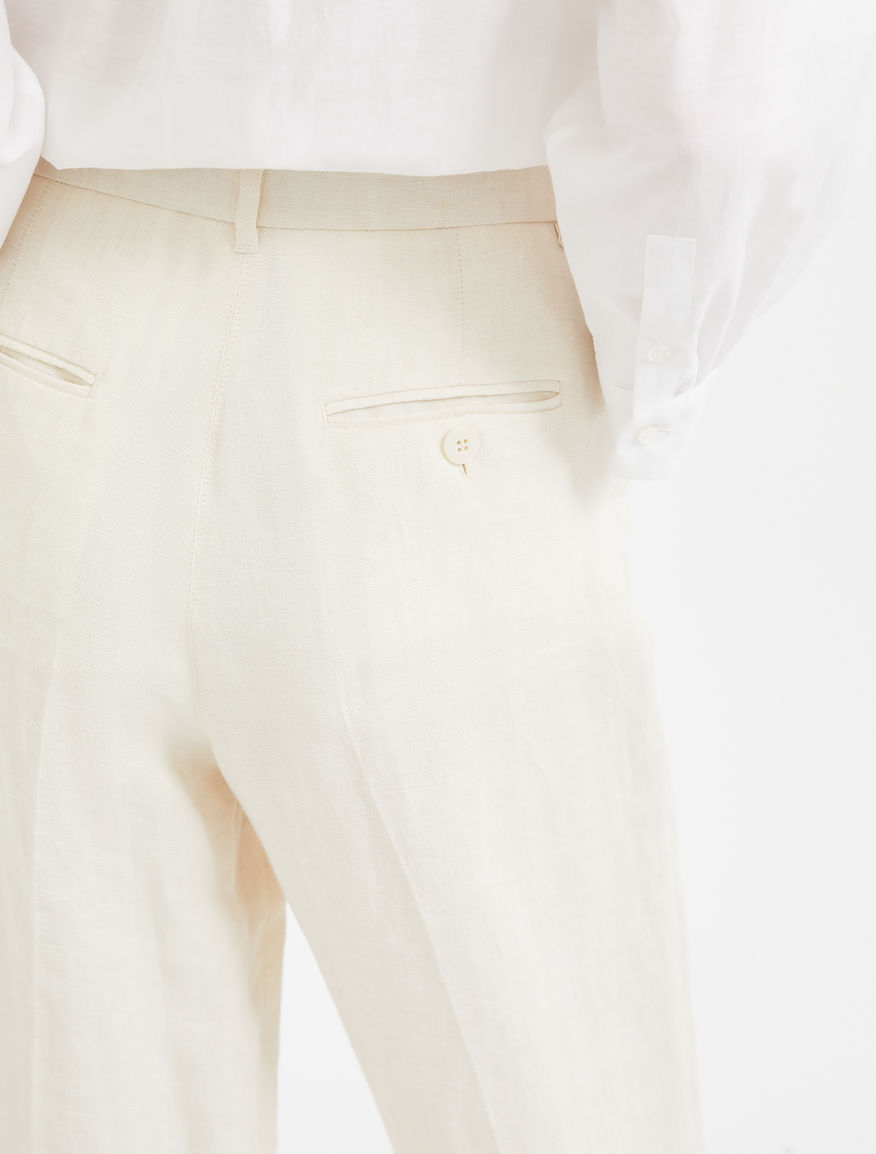 Linen canvas trousers Weekend Maxmara Linen canvas trousers Weekend Maxmara