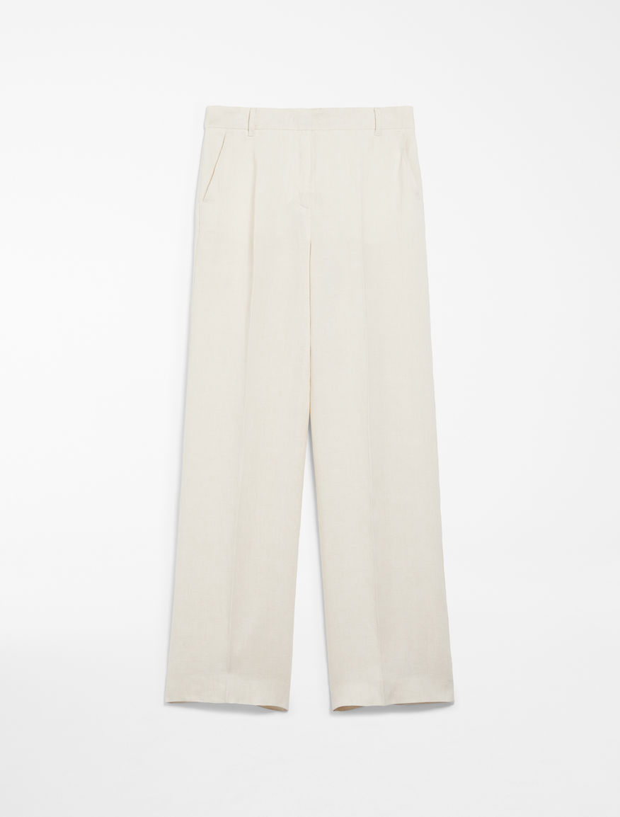 Linen canvas trousers Weekend Maxmara Linen canvas trousers Weekend Maxmara