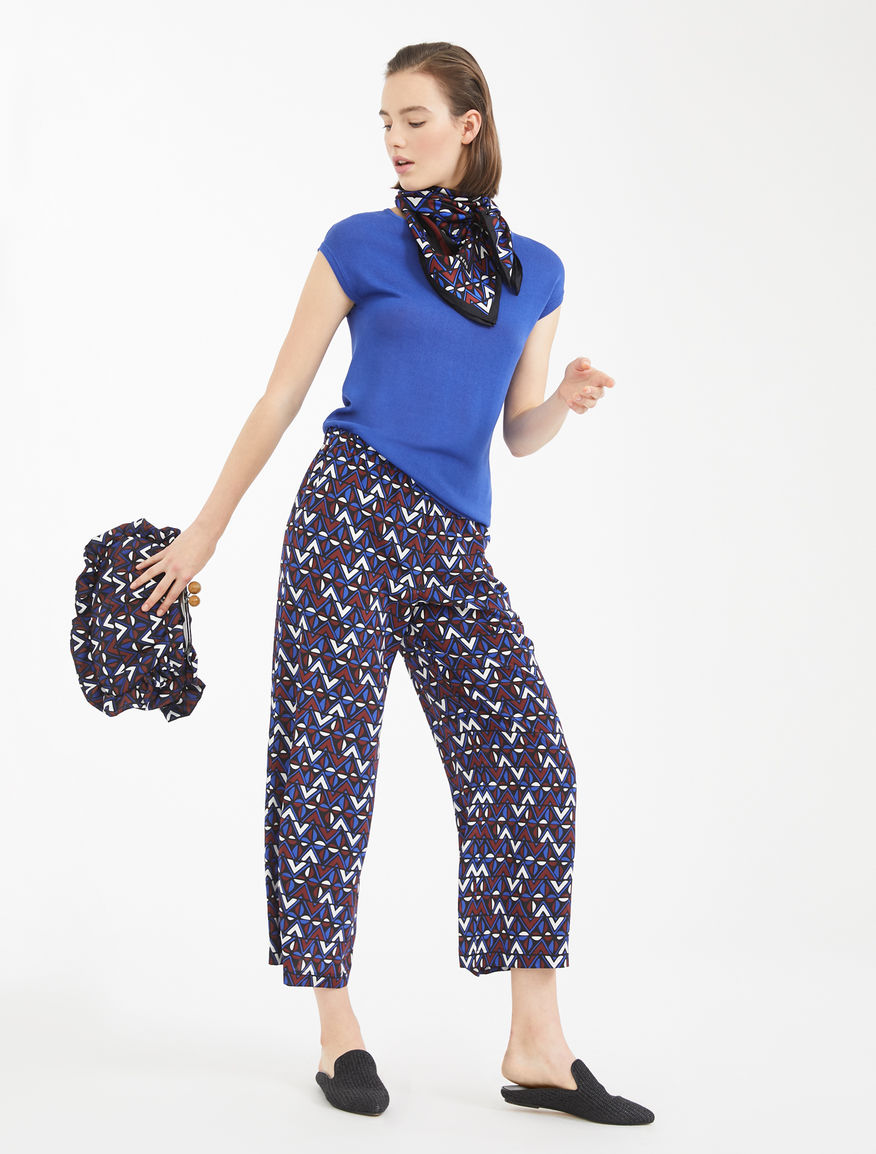 Silk crepe de chine trousers Weekend Maxmara Silk crepe de chine trousers Weekend Maxmara