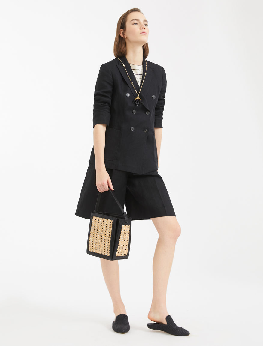 Linen canvas Bermuda shorts Weekend Maxmara Linen canvas Bermuda shorts Weekend Maxmara