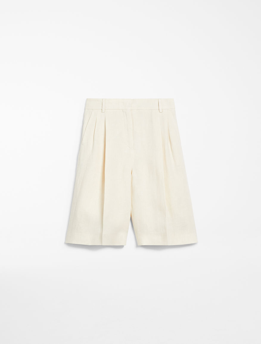 Linen canvas Bermuda shorts Weekend Maxmara Linen canvas Bermuda shorts Weekend Maxmara