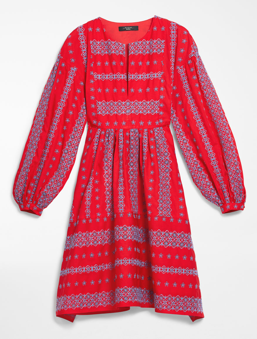 Embroidered poplin dress Weekend Maxmara Embroidered poplin dress Weekend Maxmara