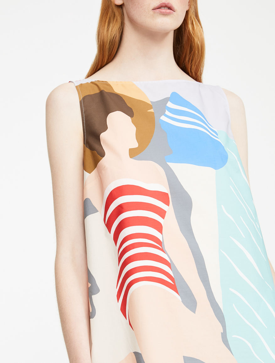 Printed poplin dress Weekend Maxmara Printed poplin dress Weekend Maxmara