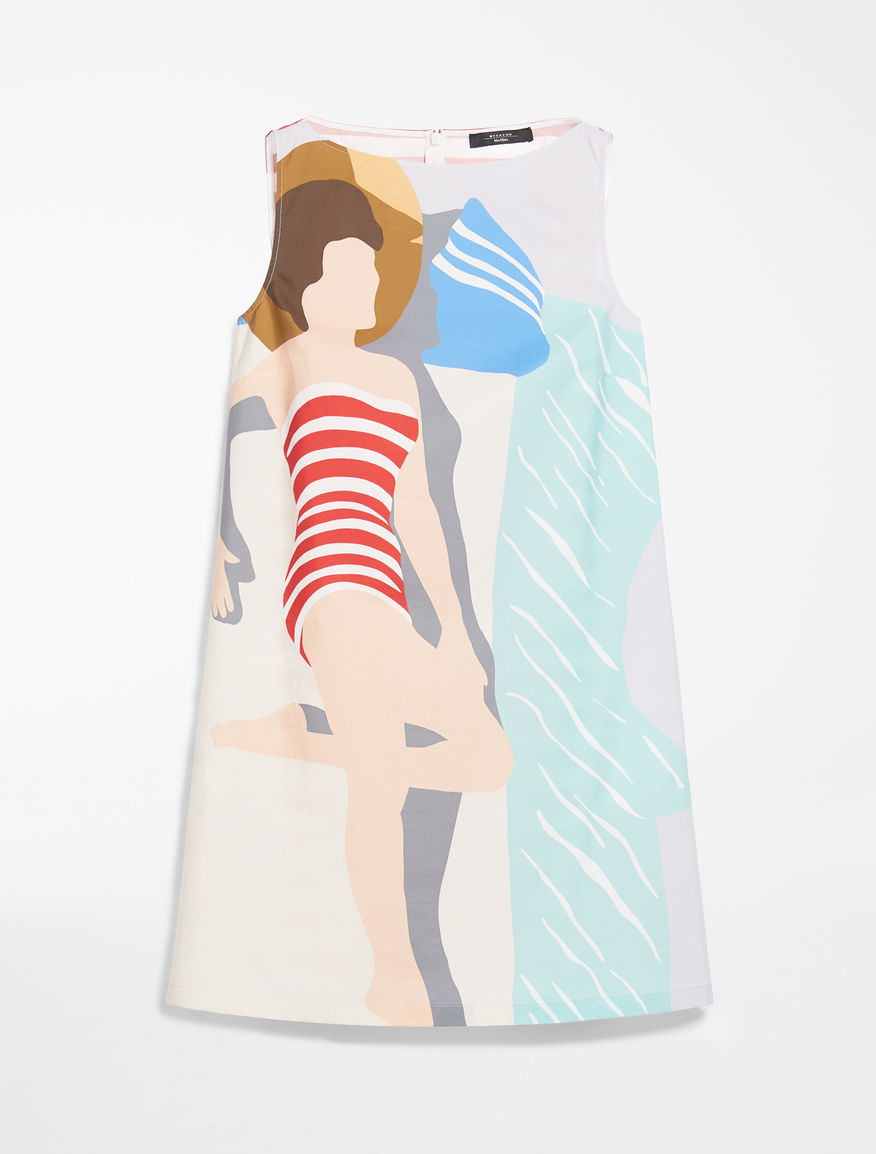 Printed poplin dress Weekend Maxmara Printed poplin dress Weekend Maxmara