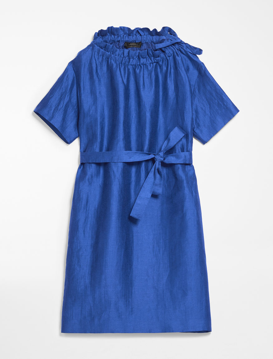 Dress in silk and linen satin Weekend Maxmara Dress in silk and linen satin Weekend Maxmara