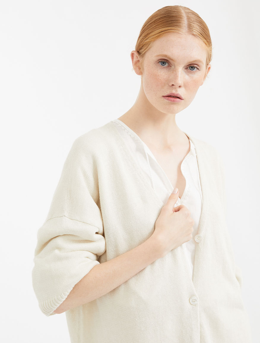 Linen cordonet cardigan Weekend Maxmara Linen cordonet cardigan Weekend Maxmara