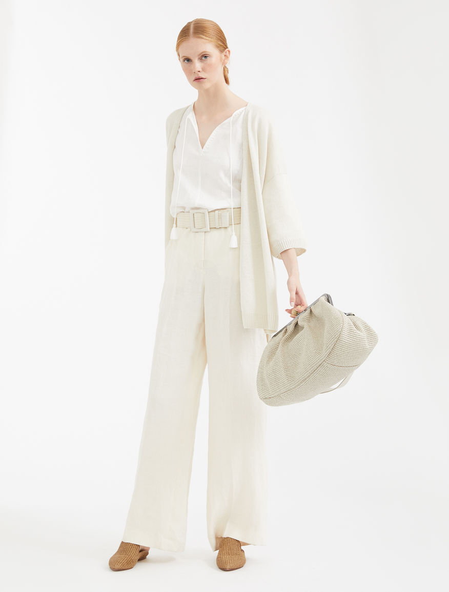Linen cordonet cardigan Weekend Maxmara Linen cordonet cardigan Weekend Maxmara