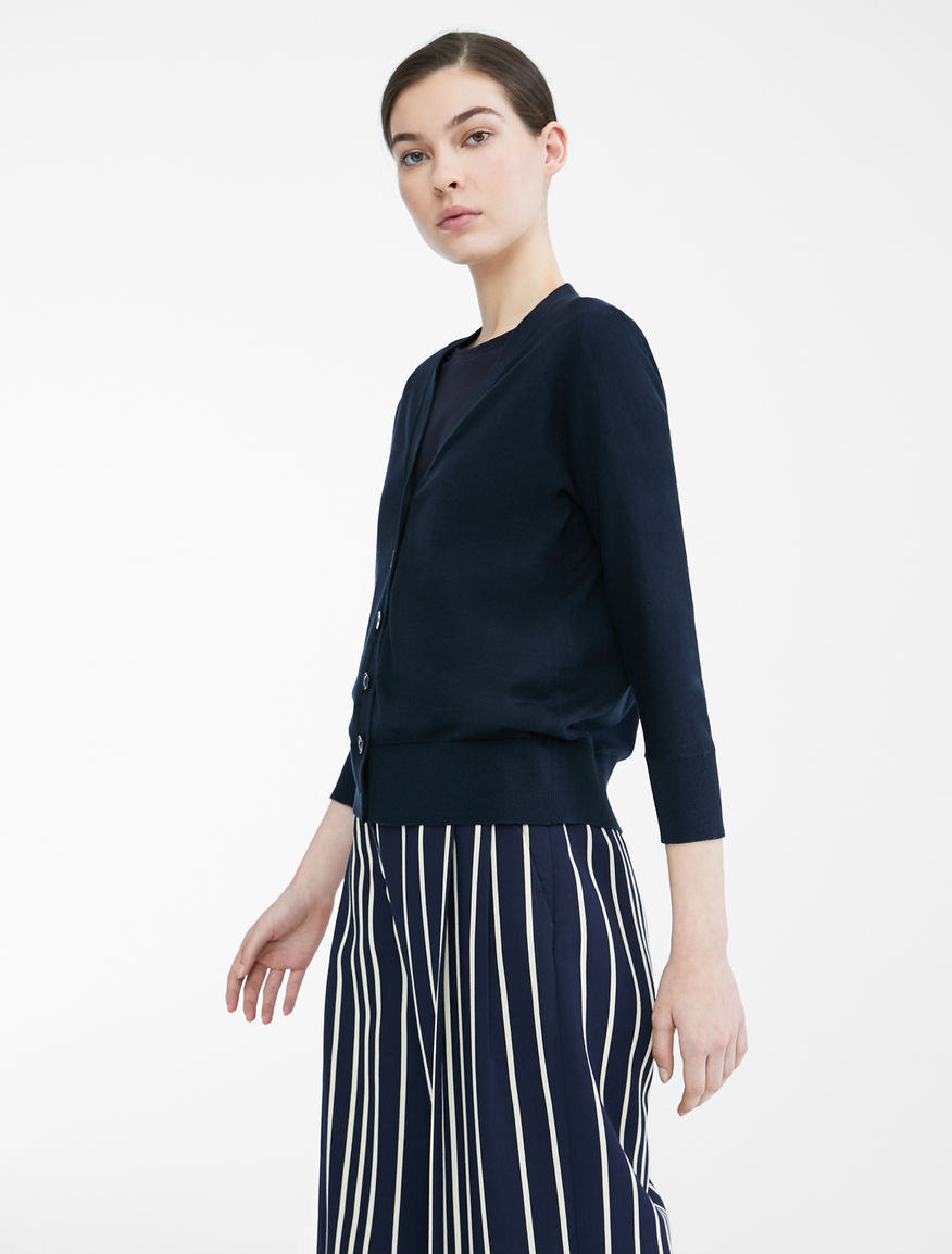 Cotton and silk yarn cardigan Weekend Maxmara Cotton and silk yarn cardigan Weekend Maxmara