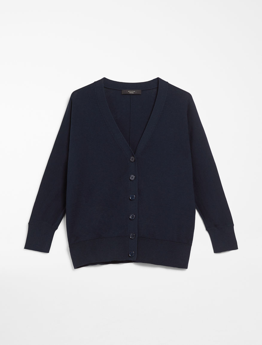 Cotton and silk yarn cardigan Weekend Maxmara Cotton and silk yarn cardigan Weekend Maxmara