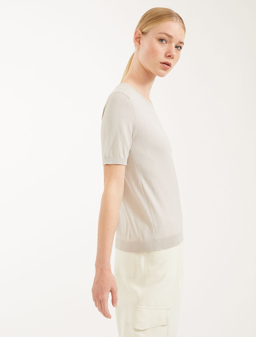 Cotton and silk yarn jumper Weekend Maxmara Cotton and silk yarn jumper Weekend Maxmara
