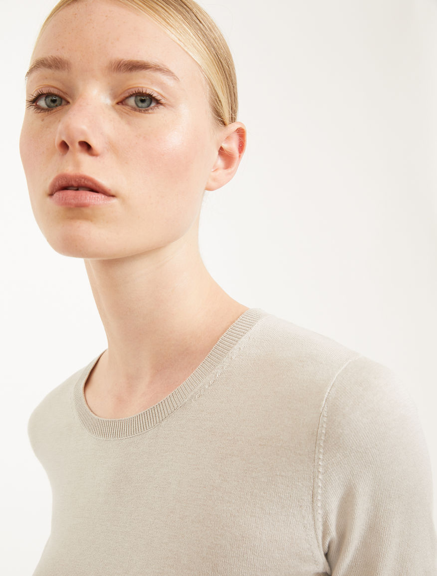 Cotton and silk yarn jumper Weekend Maxmara Cotton and silk yarn jumper Weekend Maxmara