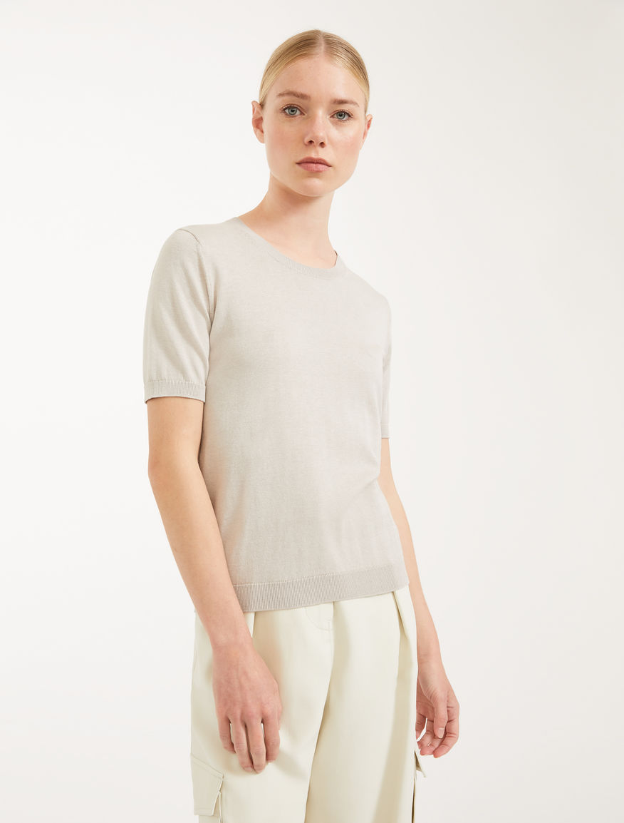 Cotton and silk yarn jumper Weekend Maxmara Cotton and silk yarn jumper Weekend Maxmara