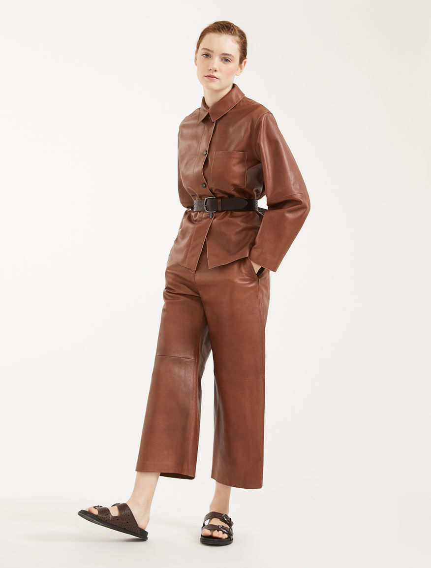 Nappa leather trousers Weekend Maxmara Nappa leather trousers Weekend Maxmara