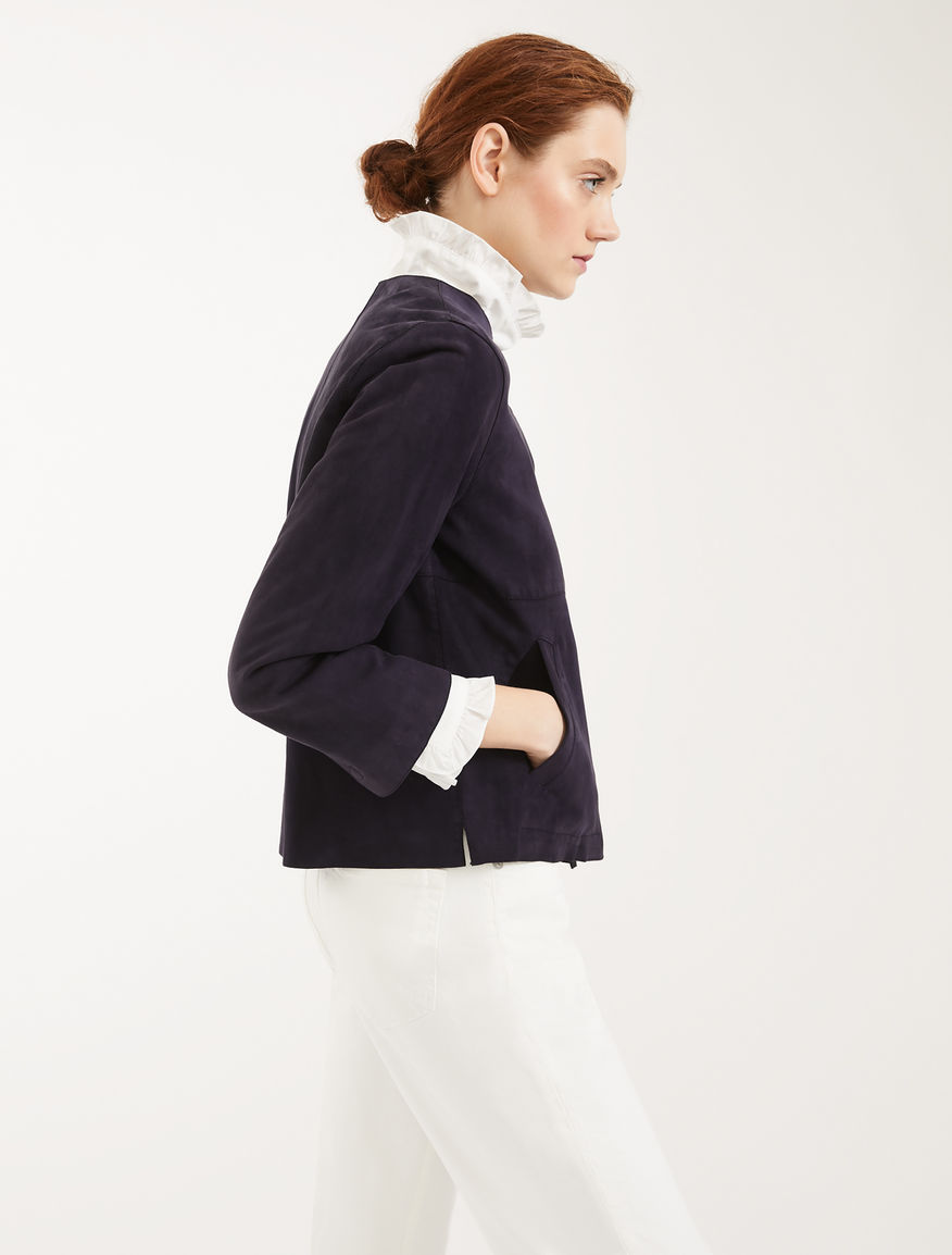 Giacca in pelle scamosciata Weekend Maxmara Giacca in pelle scamosciata Weekend Maxmara
