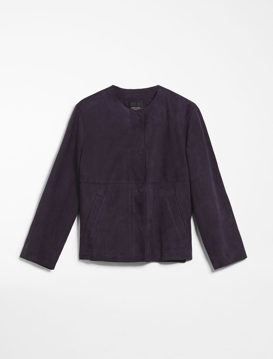 Giacca in pelle scamosciata Weekend Maxmara Giacca in pelle scamosciata Weekend Maxmara