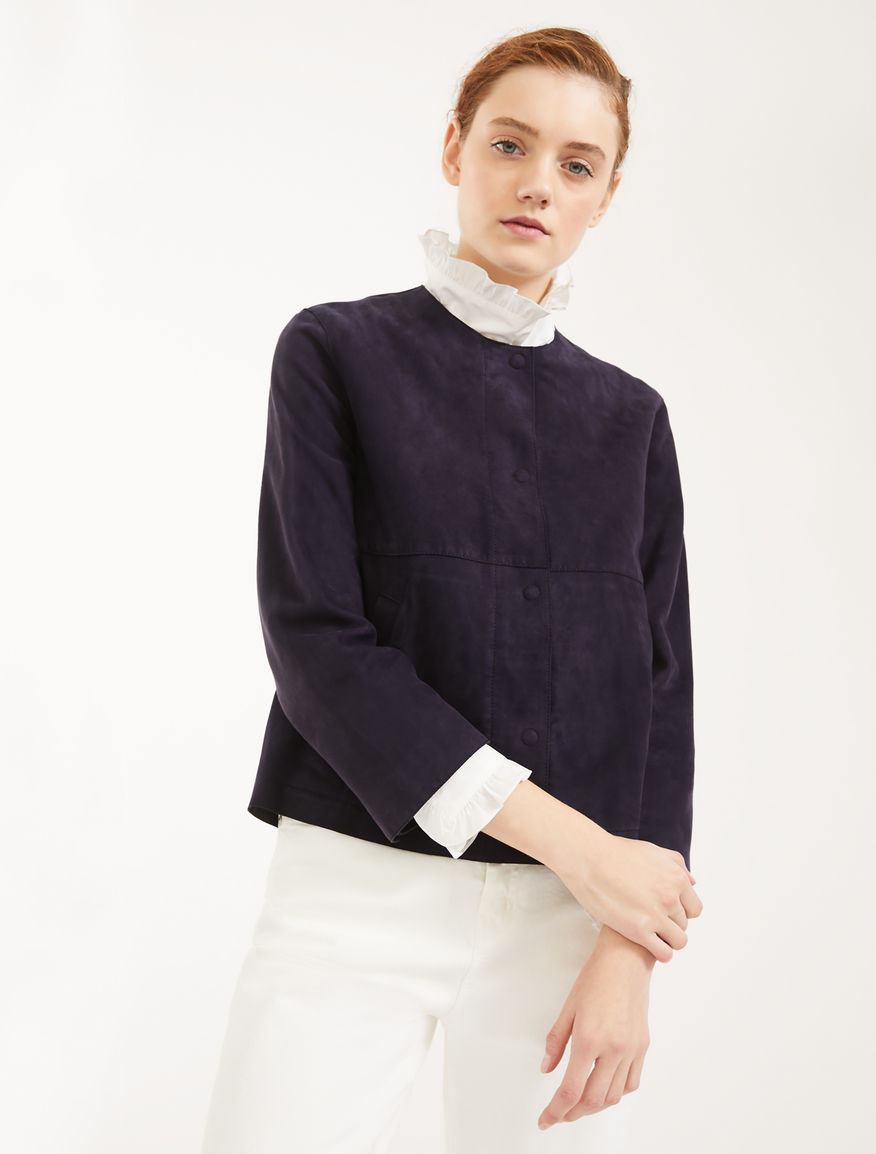 Giacca in pelle scamosciata Weekend Maxmara Giacca in pelle scamosciata Weekend Maxmara