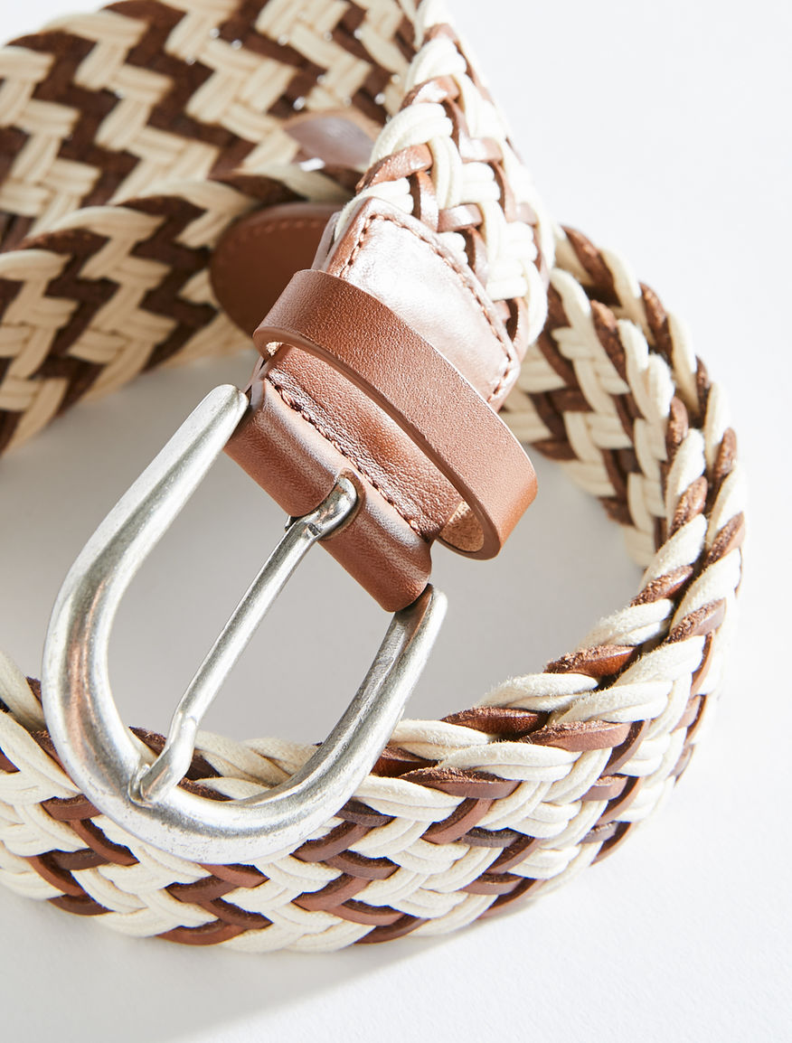 Leather and cotton woven belt Weekend Maxmara Leather and cotton woven belt Weekend Maxmara