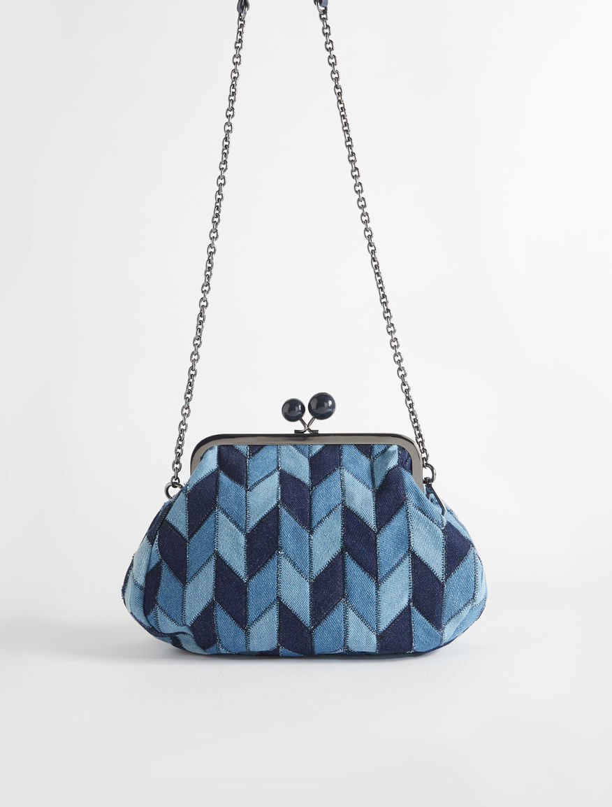 Medium Pasticcino Bag in patchwork denim Weekend Maxmara Medium Pasticcino Bag in patchwork denim Weekend Maxmara