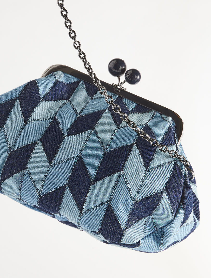 Medium Pasticcino Bag in patchwork denim Weekend Maxmara Medium Pasticcino Bag in patchwork denim Weekend Maxmara