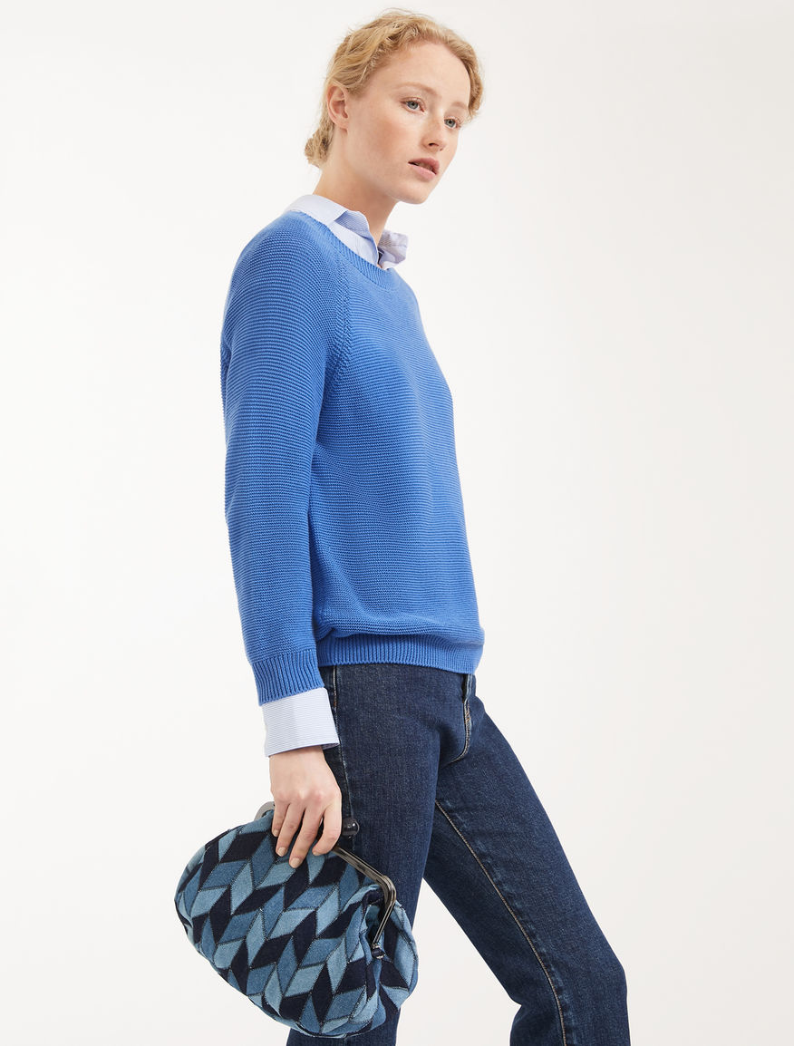 Medium Pasticcino Bag in patchwork denim Weekend Maxmara Medium Pasticcino Bag in patchwork denim Weekend Maxmara