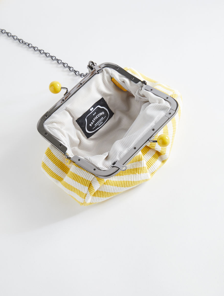 Pasticcino Bag mini in cotone rigato Weekend Maxmara Pasticcino Bag mini in cotone rigato Weekend Maxmara