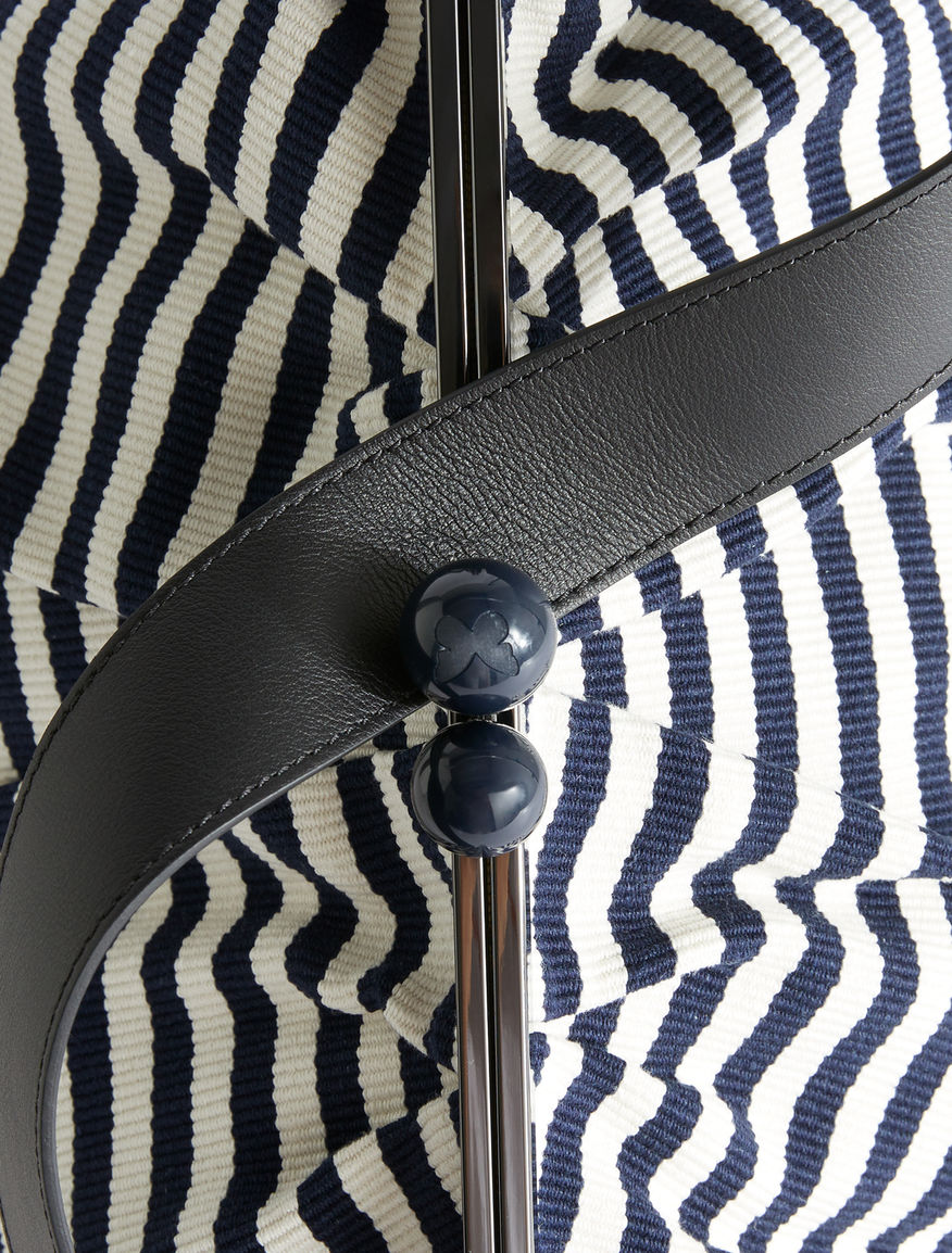 Maxi Pasticcino Bag in striped cotton Weekend Maxmara Maxi Pasticcino Bag in striped cotton Weekend Maxmara