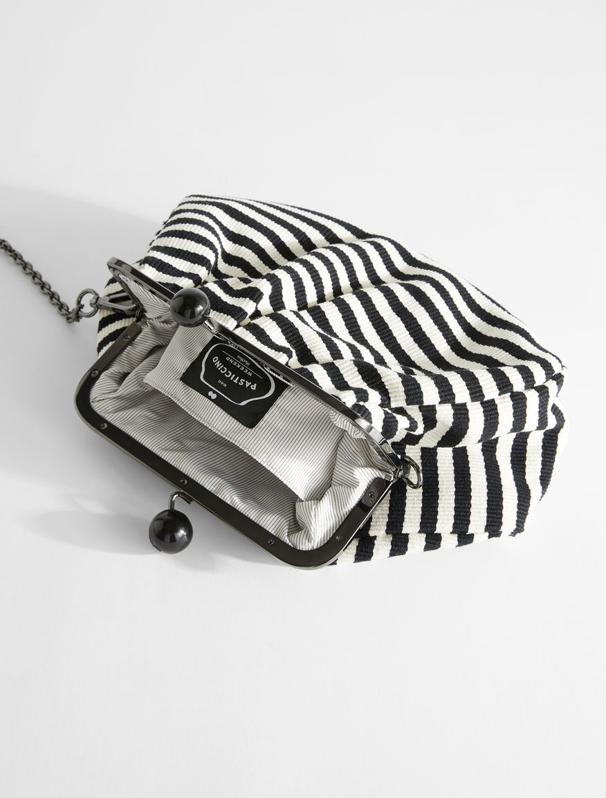 Medium Pasticcino Bag in striped cotton Weekend Maxmara Medium Pasticcino Bag in striped cotton Weekend Maxmara