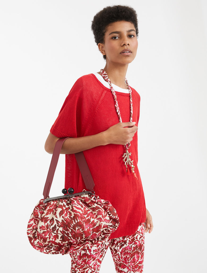 Medium Pasticcino Bag in printed twill Weekend Maxmara Medium Pasticcino Bag in printed twill Weekend Maxmara