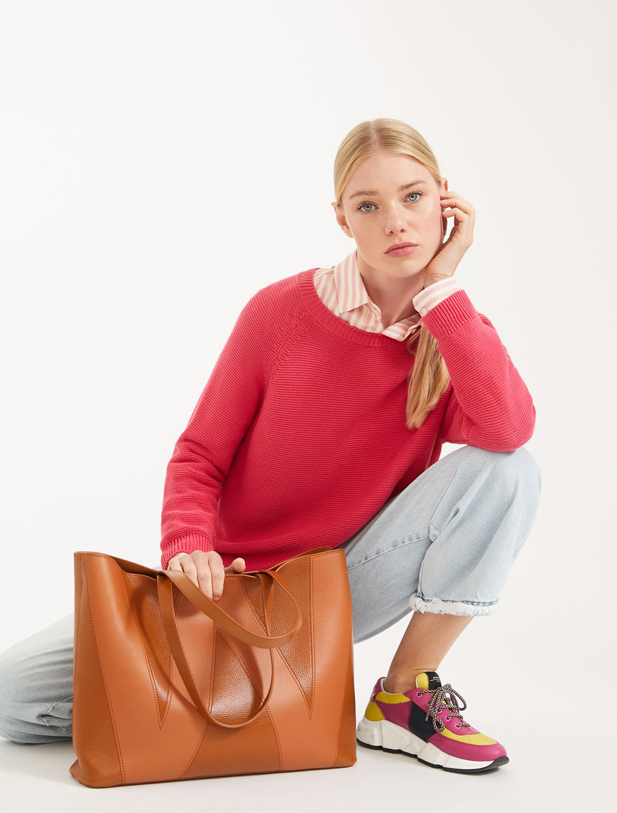 Deerskin-print leather tote Weekend Maxmara Deerskin-print leather tote Weekend Maxmara