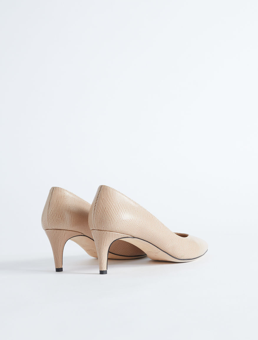Lizard print leather court shoe Weekend Maxmara Lizard print leather court shoe Weekend Maxmara