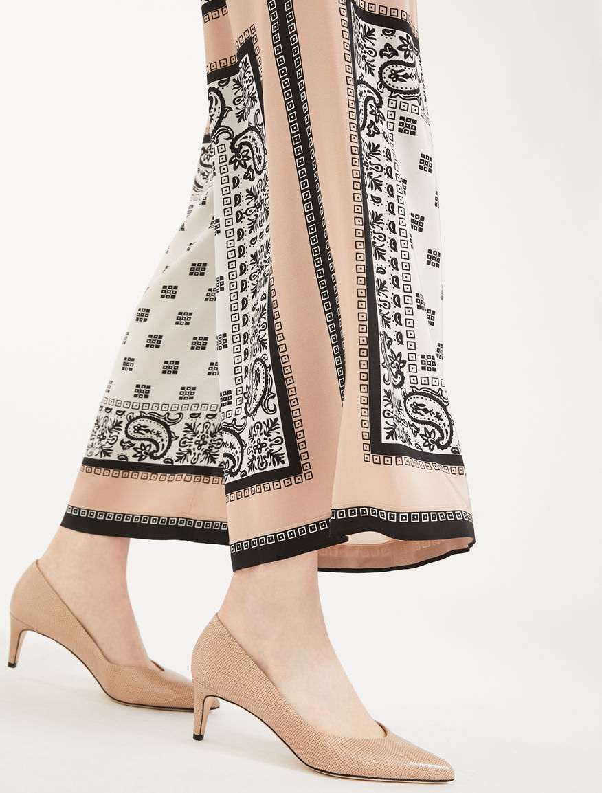 Lizard print leather court shoe Weekend Maxmara Lizard print leather court shoe Weekend Maxmara