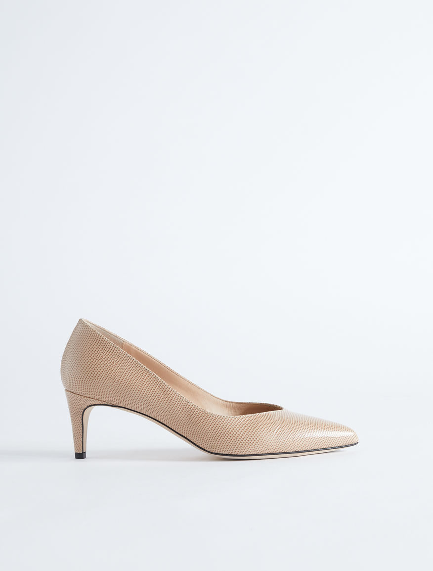 Lizard print leather court shoe Weekend Maxmara Lizard print leather court shoe Weekend Maxmara