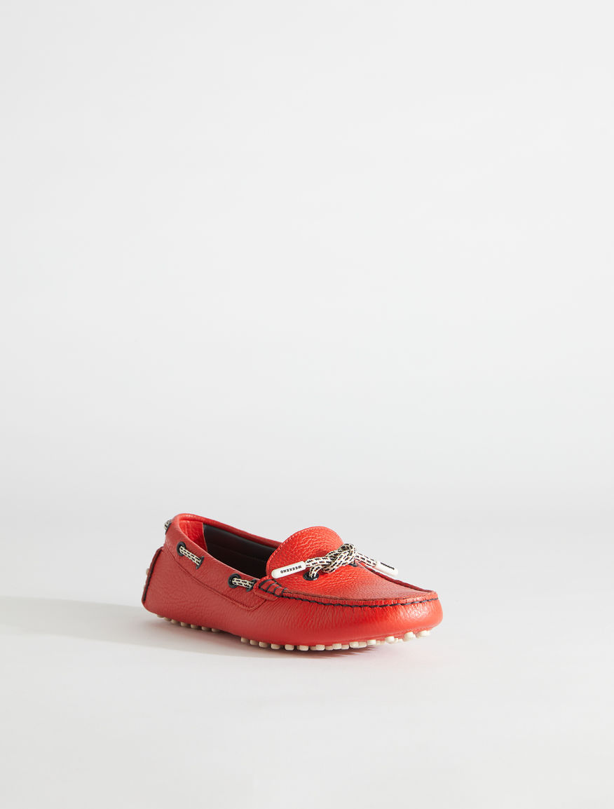 Deer print leather moccasin Weekend Maxmara Deer print leather moccasin Weekend Maxmara