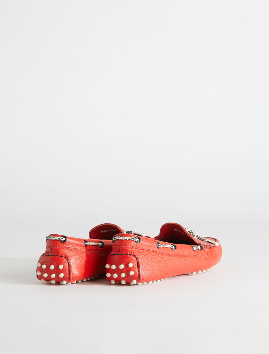 Deer print leather moccasin Weekend Maxmara Deer print leather moccasin Weekend Maxmara
