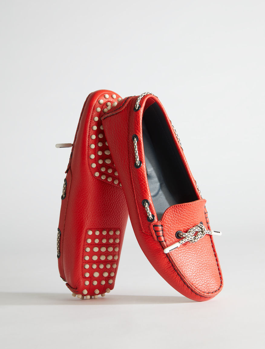 Deer print leather moccasin Weekend Maxmara Deer print leather moccasin Weekend Maxmara