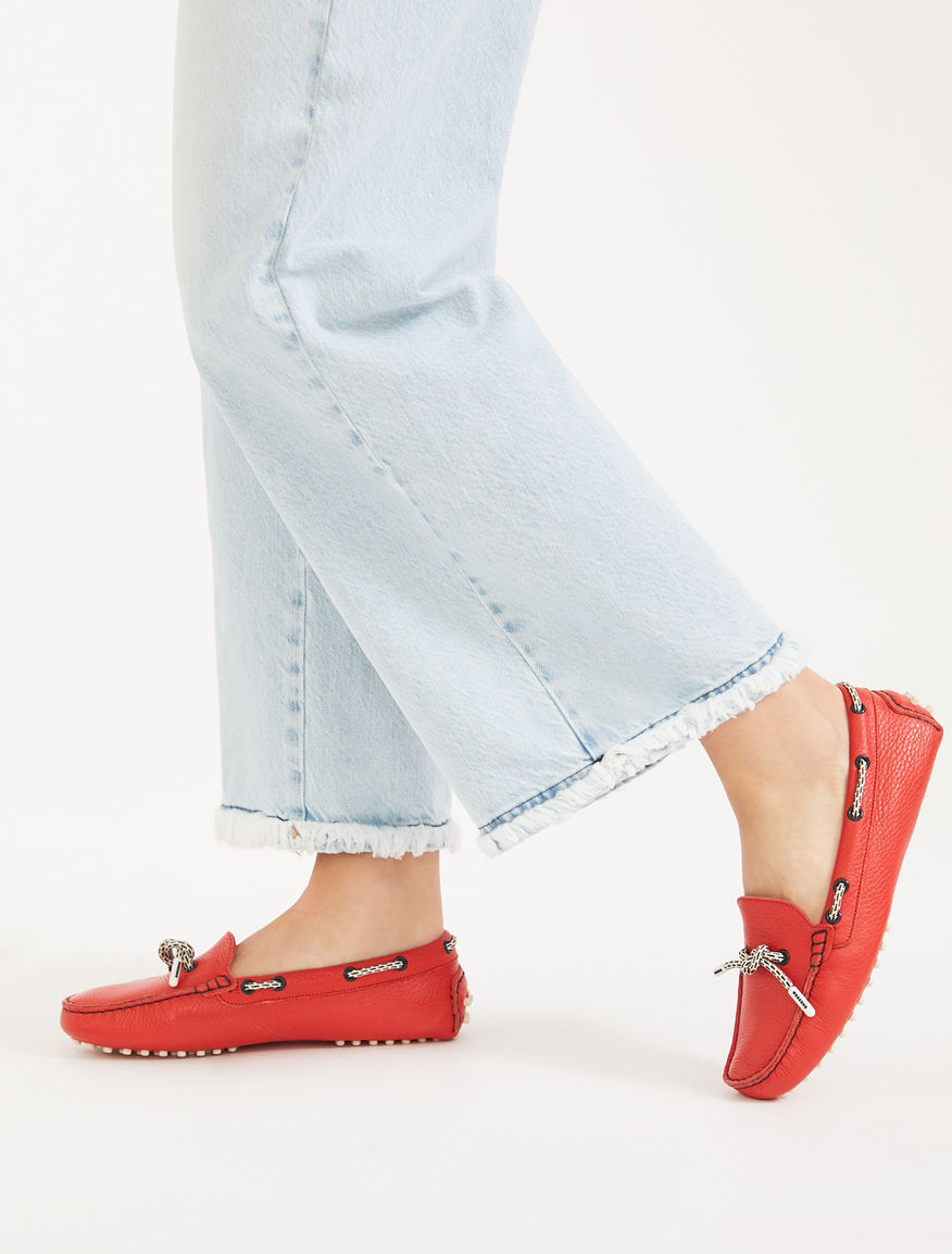 Deer print leather moccasin Weekend Maxmara Deer print leather moccasin Weekend Maxmara