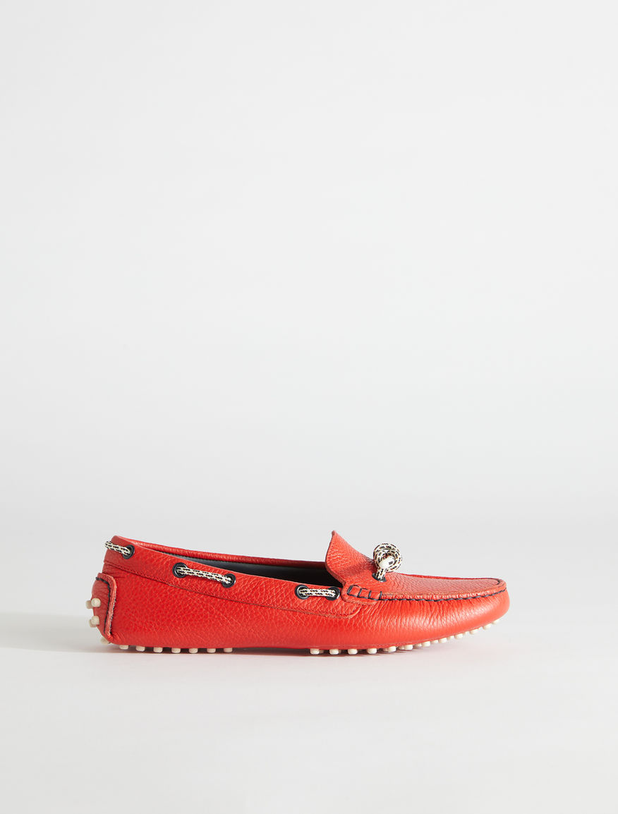 Deer print leather moccasin Weekend Maxmara Deer print leather moccasin Weekend Maxmara