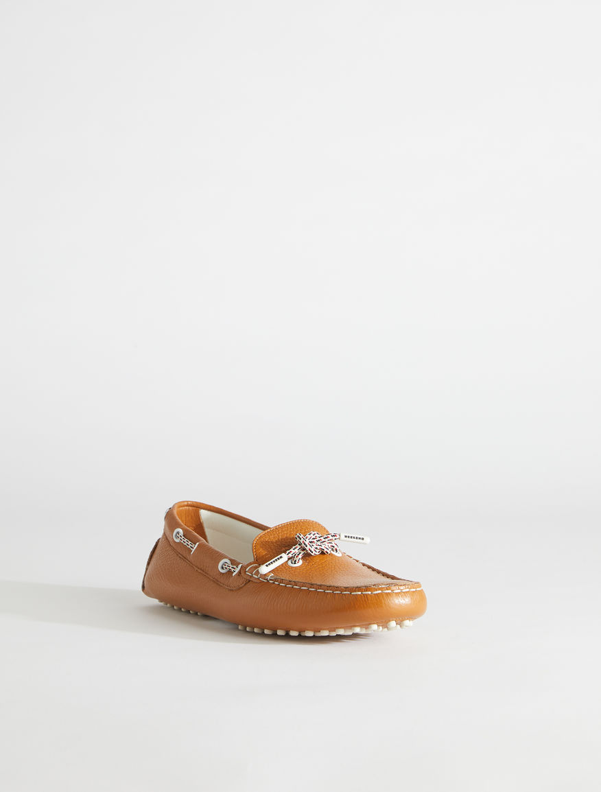 Deer print leather moccasin Weekend Maxmara Deer print leather moccasin Weekend Maxmara