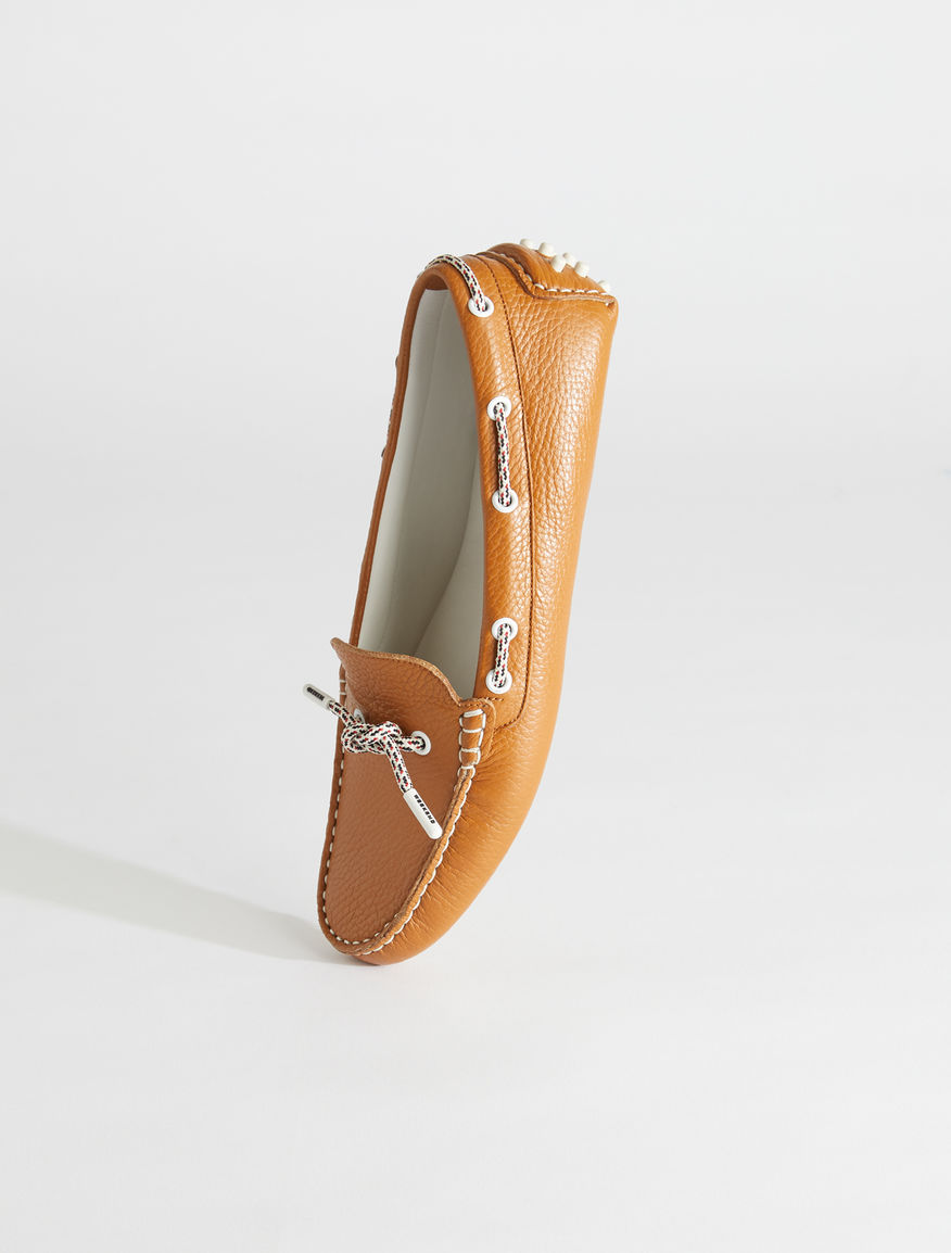 Deer print leather moccasin Weekend Maxmara Deer print leather moccasin Weekend Maxmara