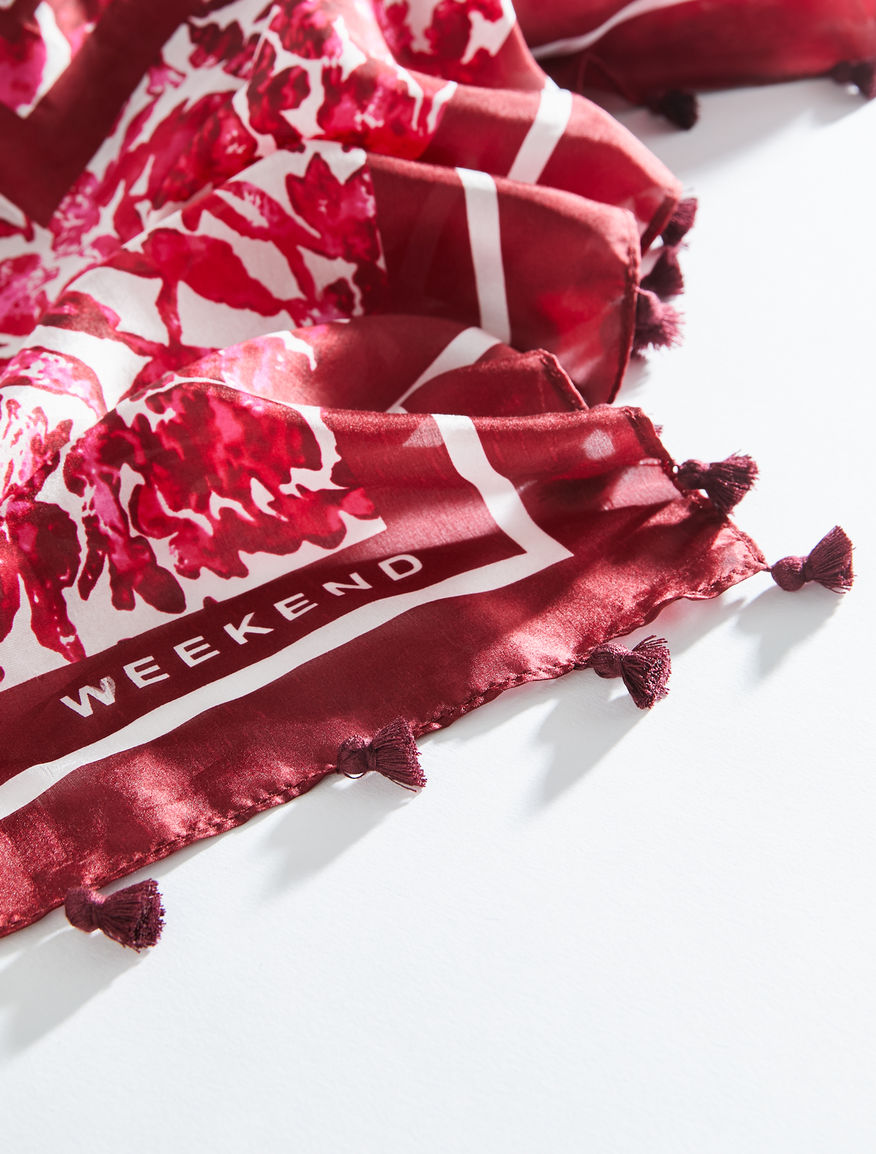 Silk shawl with tassels Weekend Maxmara Silk shawl with tassels Weekend Maxmara